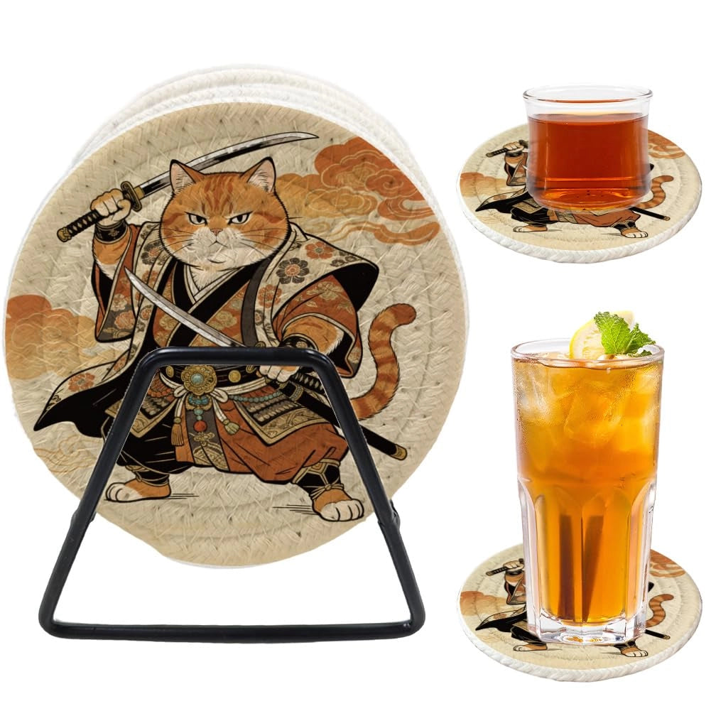 Set di assorbenti per lettiera per gatti, confezione da 6, assorbenti, 11 x 11 cm, in tessuto