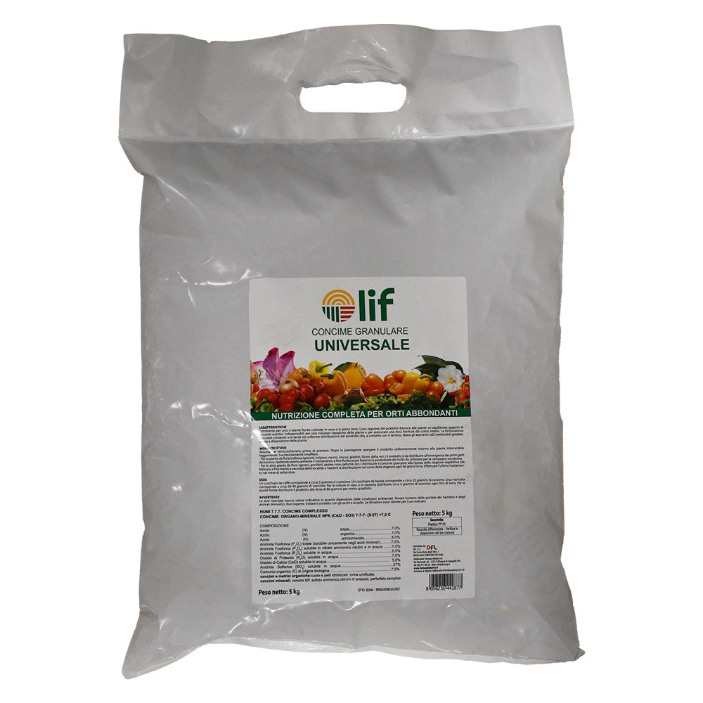 CONCIME GRANULARE UNIVERSALE 'NPK 7-7-7' Kg. 5