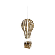 Mongolfiera luminosa LED oro e bianco caldo da esterno 47 × 47 × H100 cm