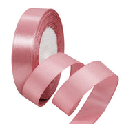 Nastro di raso, doppio, da 20 mm, 22 metri, color rosa, ideale per confezioni regalo e decorazioni