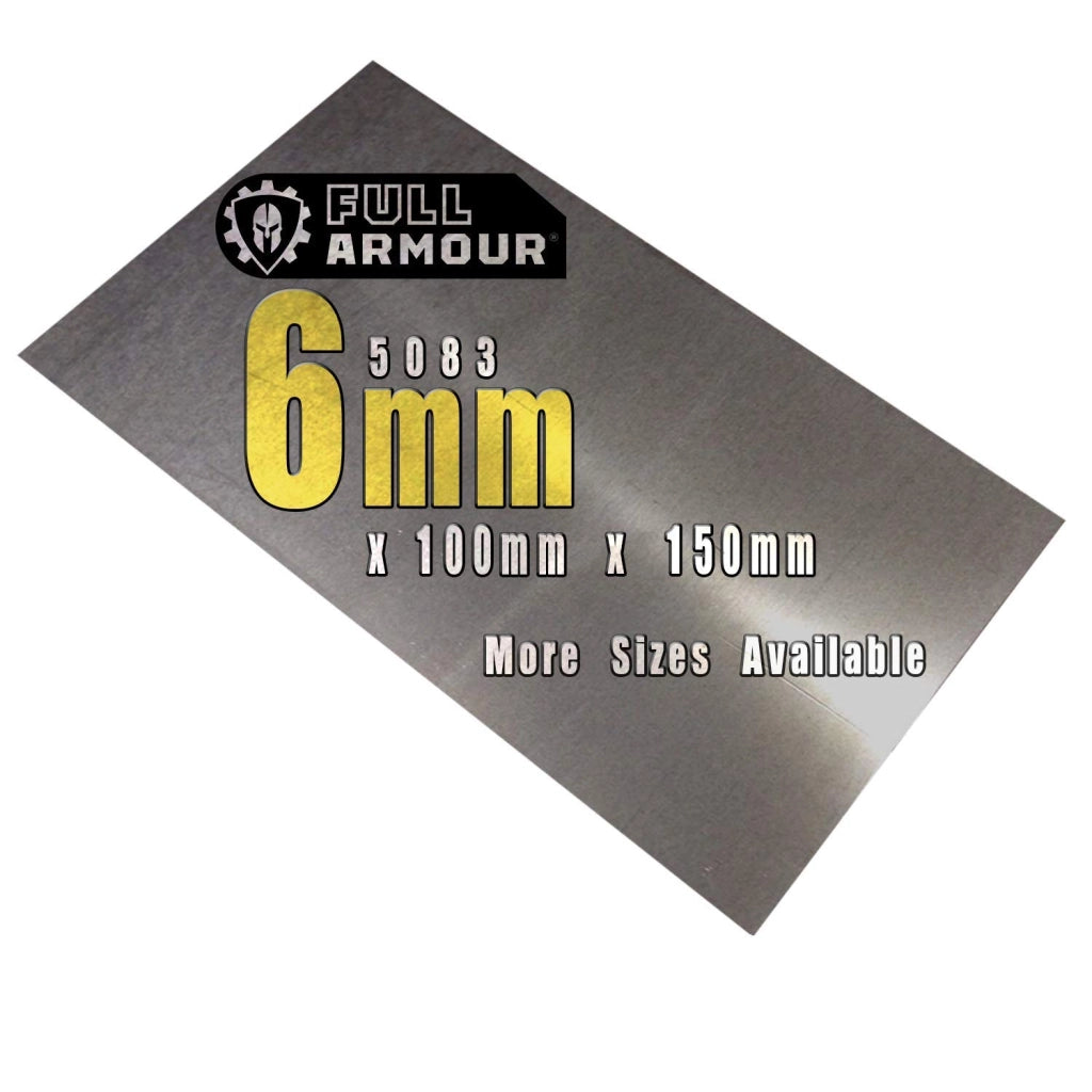 Piastra in alluminio 5083, spessore 6 mm, dimensioni 150 x 100 mm, 1 pezzo