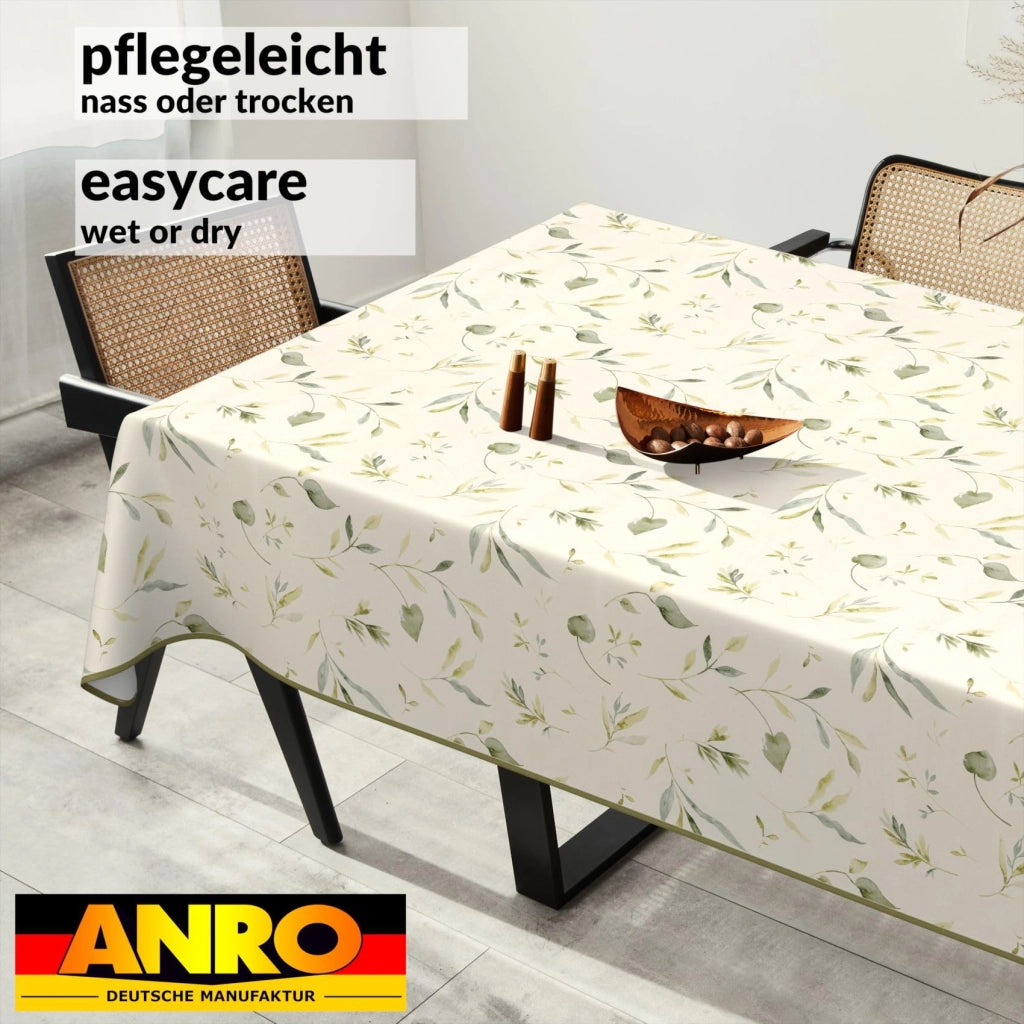 Tovaglia lavabile, dimensioni 200x140 cm, motivo "Canada Floral", idrorepellente