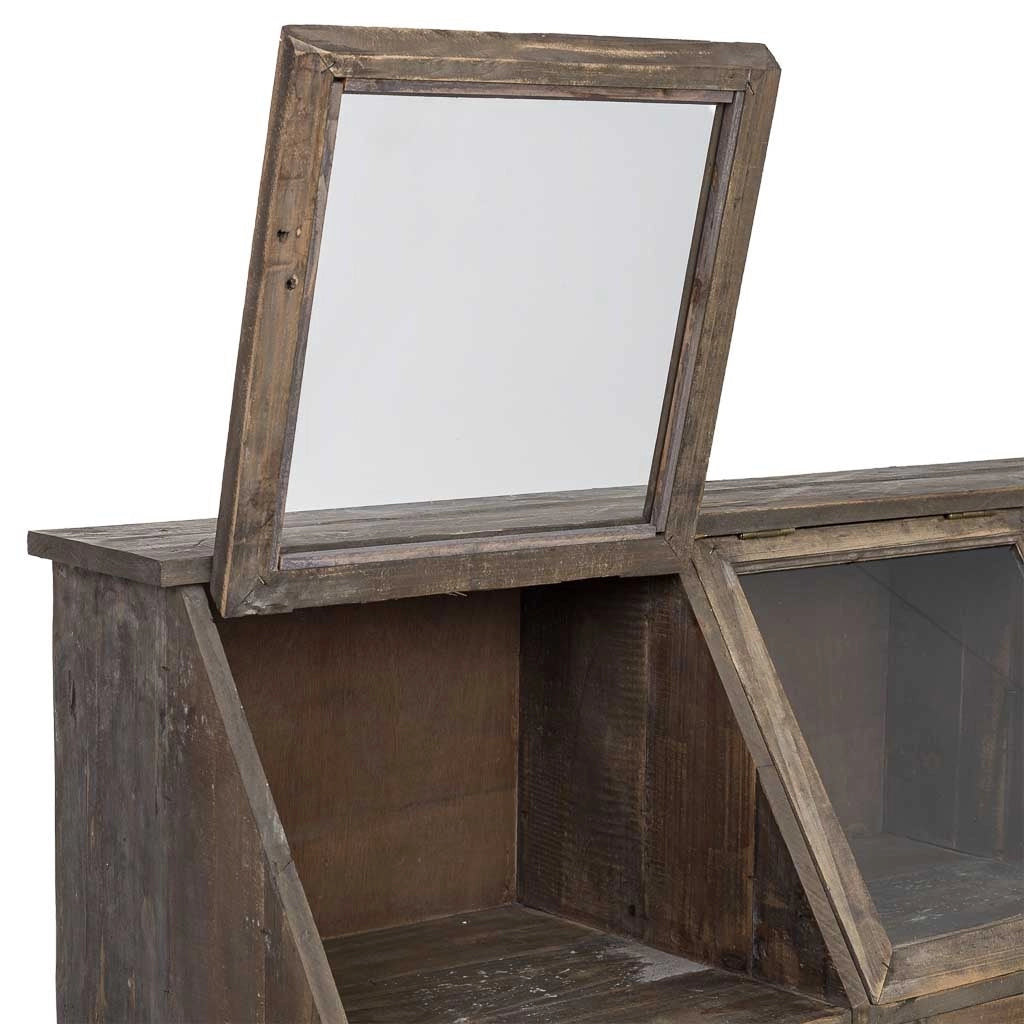 Credenza in legno marrone 122x37x103h cm