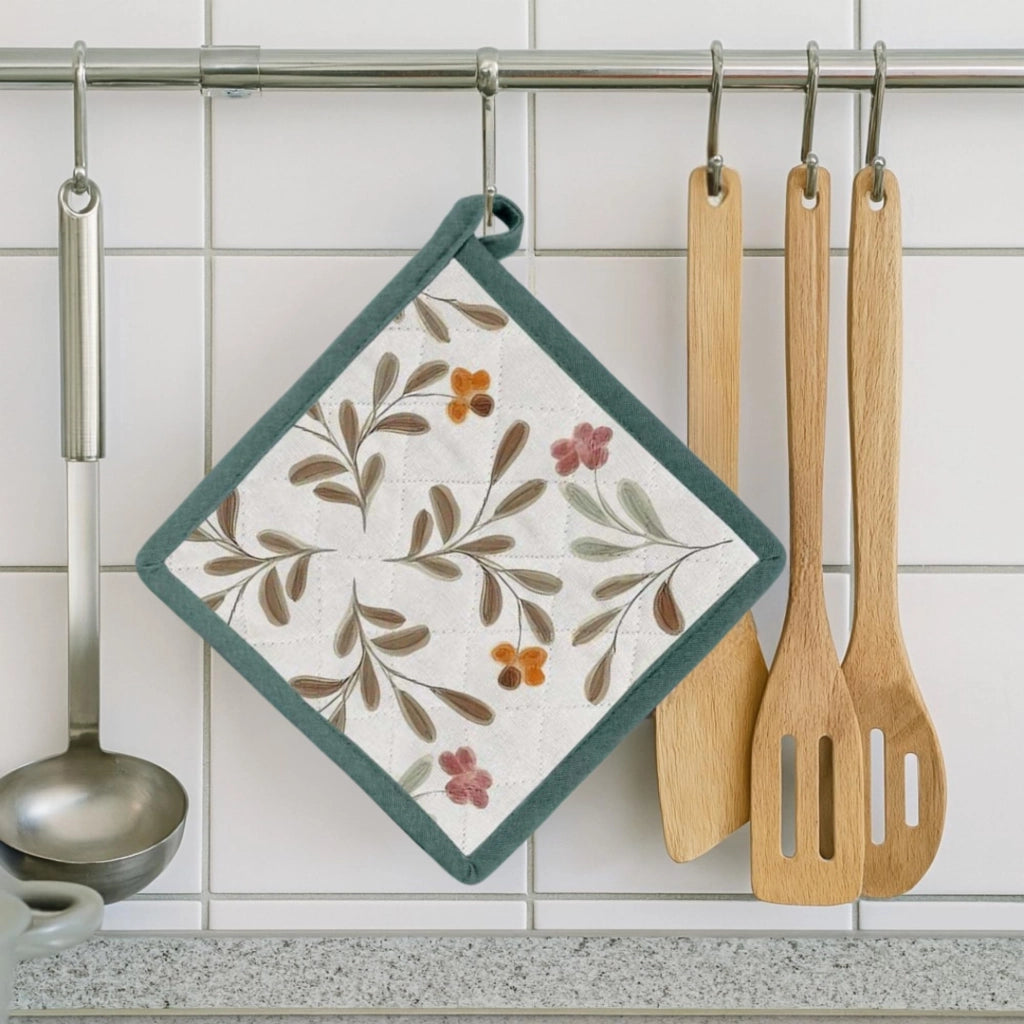 Set di 2 tovagliette in cotone, 20 x 20 cm, lavabili