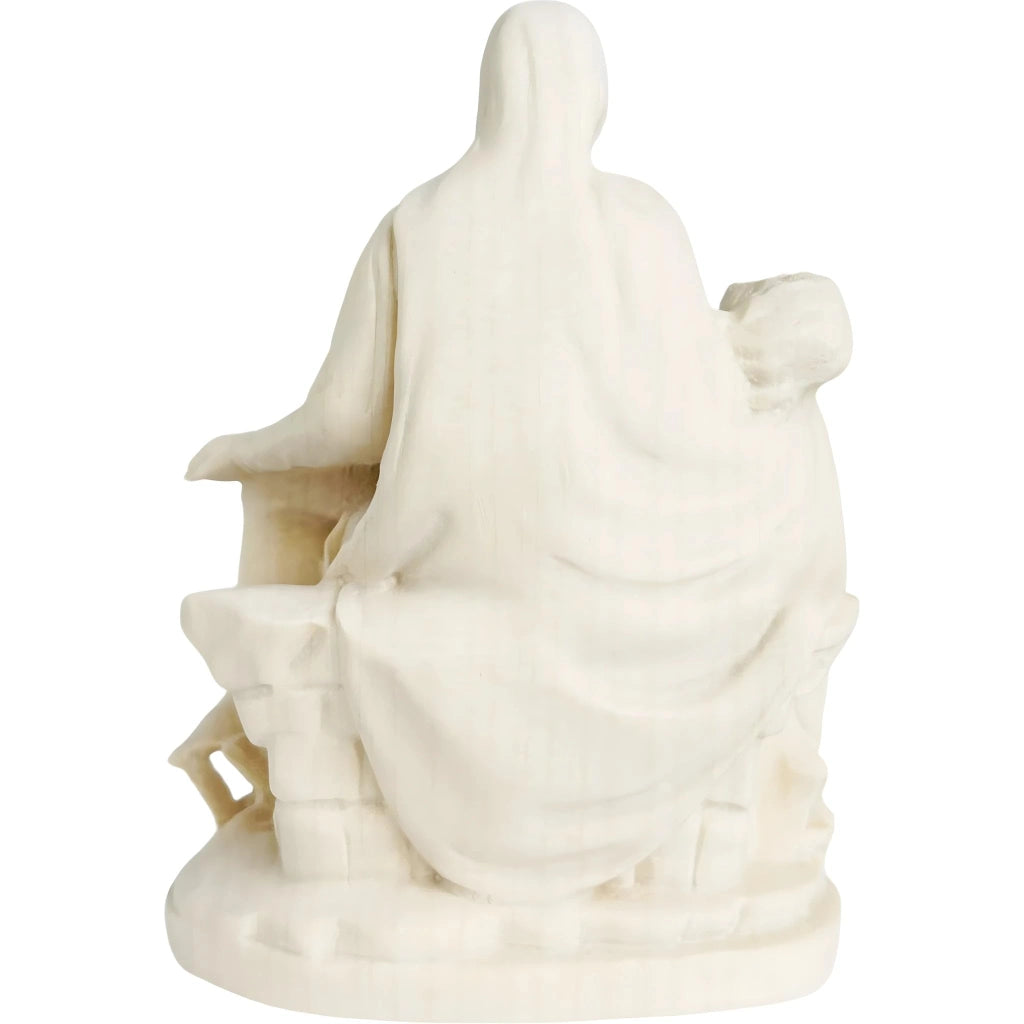 Riproduzione in legno della Pietà, 18 cm, realizzata in legno naturale, a tema religioso