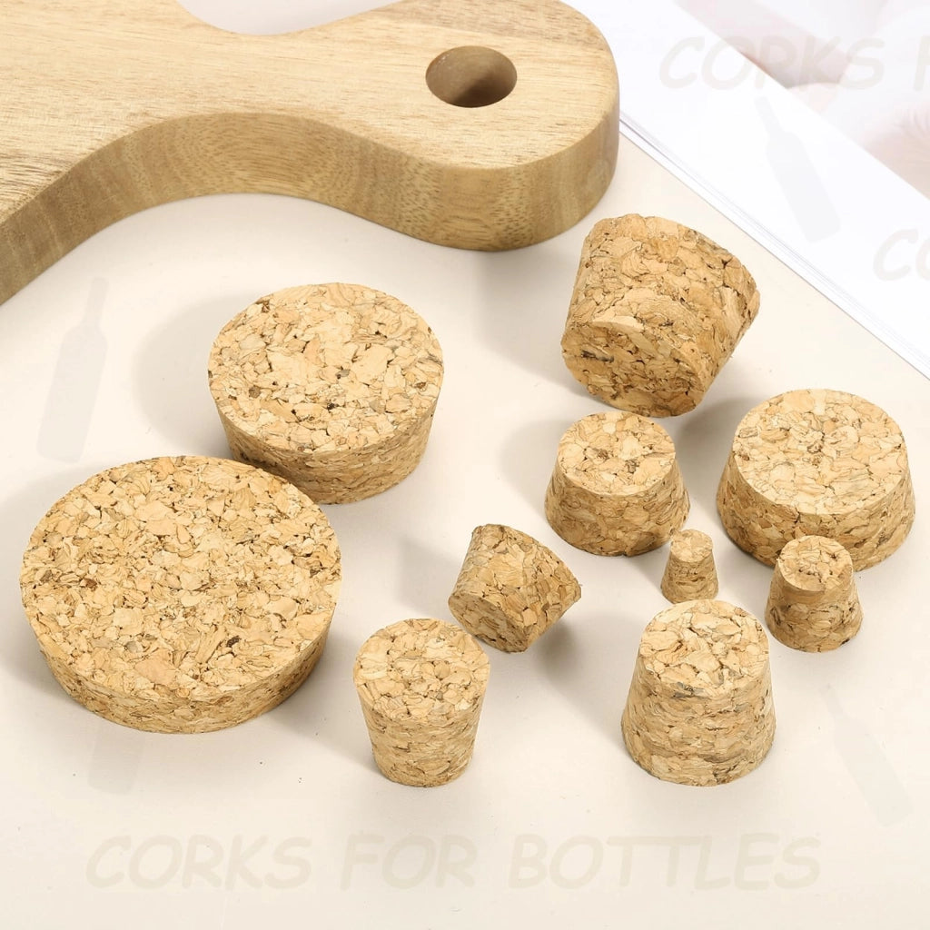 20 tappi per bottiglie, in sughero sintetico, dimensioni 39x33x20 mm, realizzati con legno naturale
