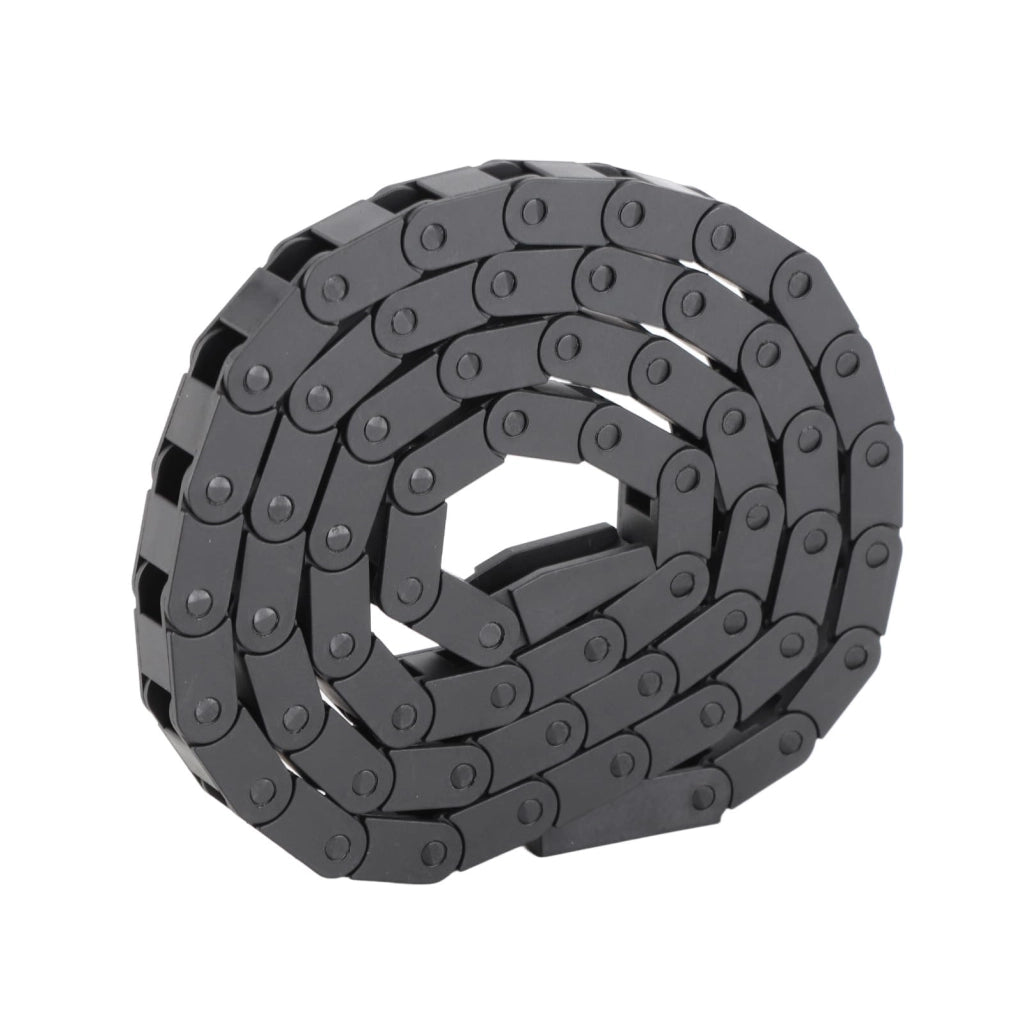 Catena portacavi 7x7 mm, nera, in nylon, per stampanti 3D e macchine CNC