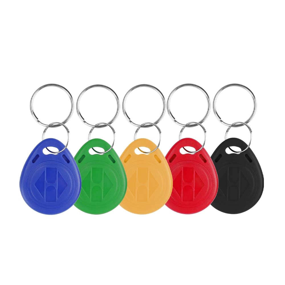 Portachiavi RFID da 125 kHz, tecnologia EM-ID, confezione da 20 pezzi, disponibile in vari colori