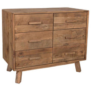 Cassettiera in legno marrone 103x48x85h cm