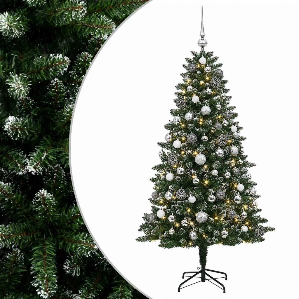 Albero di Natale Artificiale con Palline 210 cm 300 LED 3467267