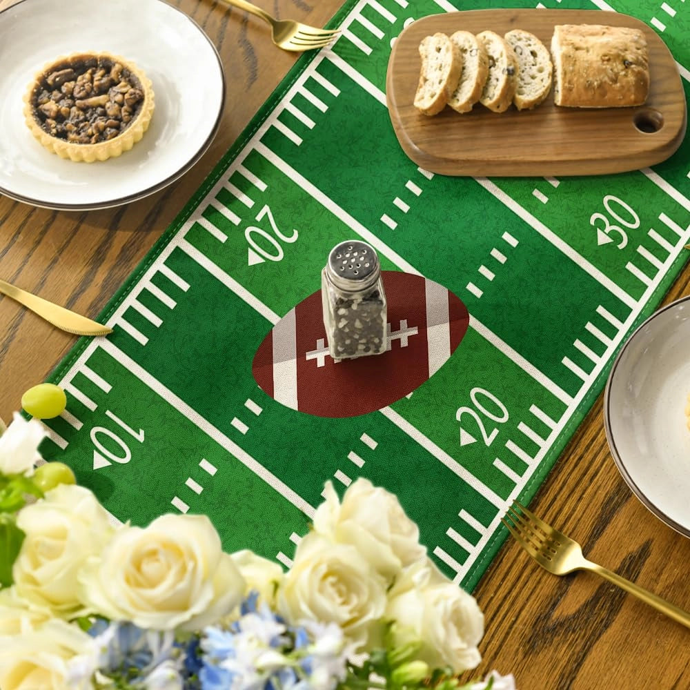 Tovaglia per football americano, 40x180 cm, in poliestere, decorazione per tavolo