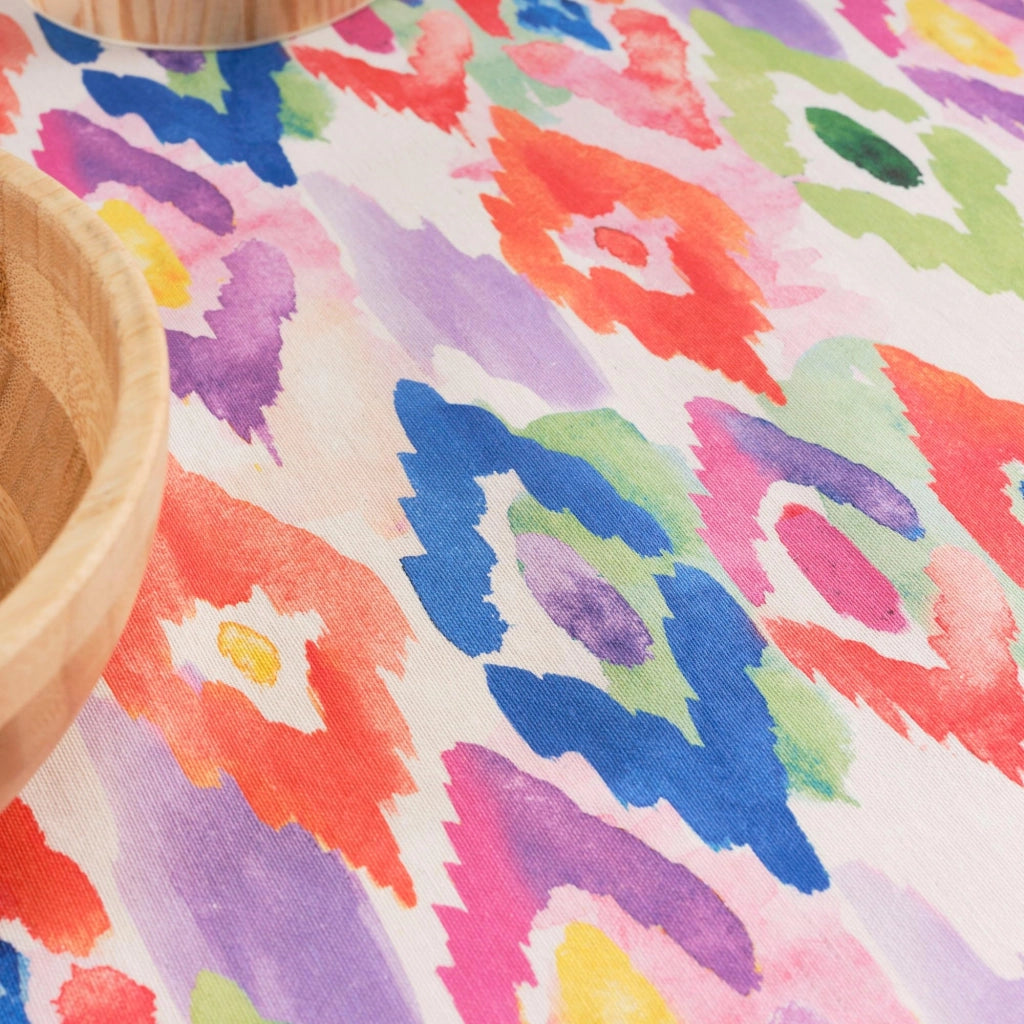 Tovaglia 140x140 cm, resistente alle macchie, in Cotonelogico, multicolore