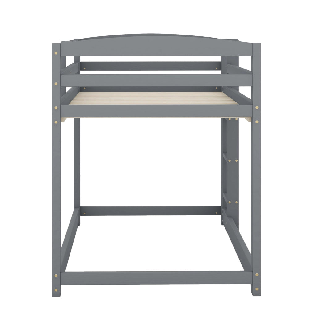 Letto a castello basso 90x200 cm in pino; grigio