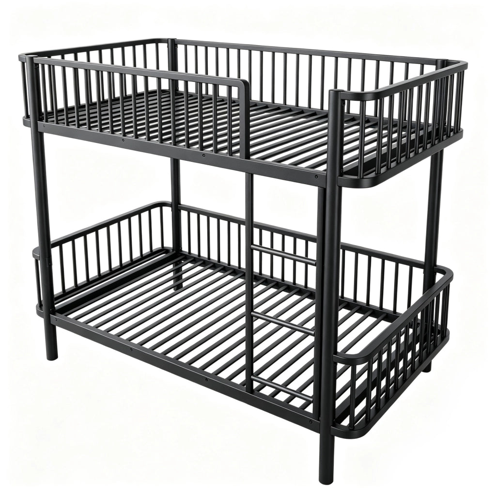 Letto a castello in metallo 90x200 cm con sponde