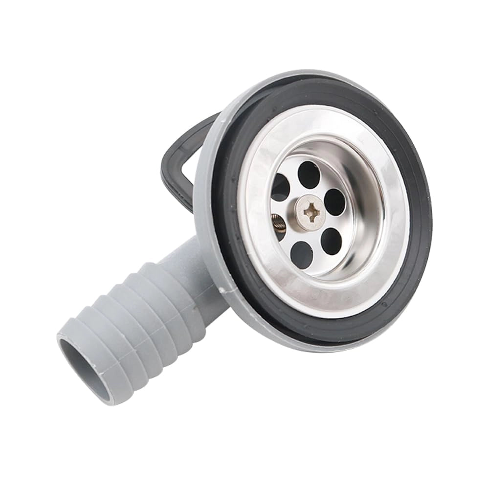 Kit di scarico in acciaio inossidabile a 90° per lavabo, attacco da 50 mm