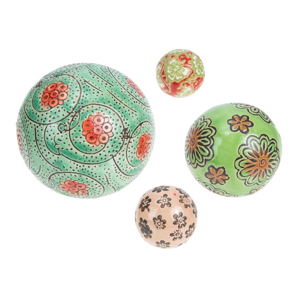 Sfere di Vetroceramica galleggianti, confezione da 4 pezzi, realizzate a mano, colorate, per acquari