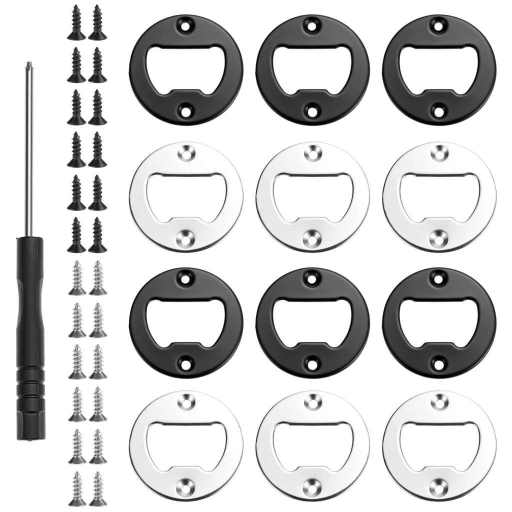 12 inserti per apriscatole, diametro 4 cm, inclusi 48 viti e un cacciavite