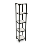 Mobiletto in metallo 5 ripiani cm 31x31x156h