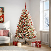 Albero di Natale Artificiale con Palline 180 cm 300 LED 3466855