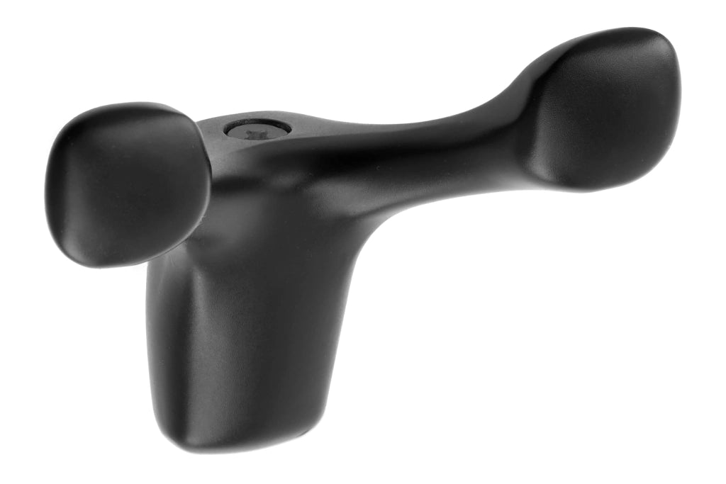 Gancio appendiabiti Toledo B0, nero opaco, dimensioni 79x58,8x38 mm
