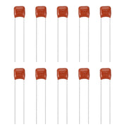 10 condensatori a film in polipropilene, CBB, 100V, 104J, 0,1µF