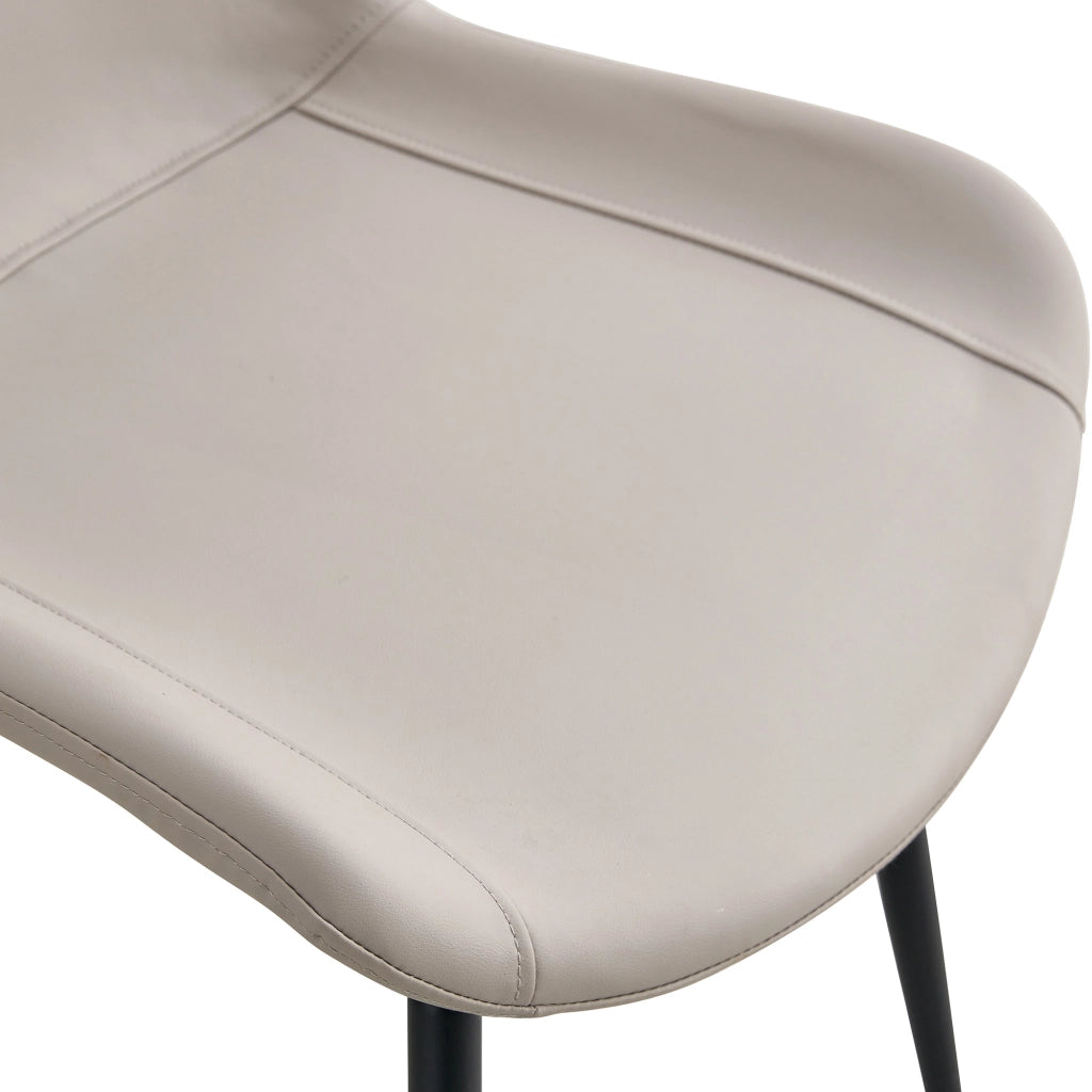 Set da pranzo con vano portaoggetti e 4 sedie; MDF metallo e PU marrone nero e grigio caldo