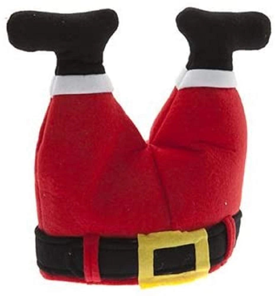 Cappello da Babbo Natale con gambe, da inserire nel camino, 58 cm, unisex