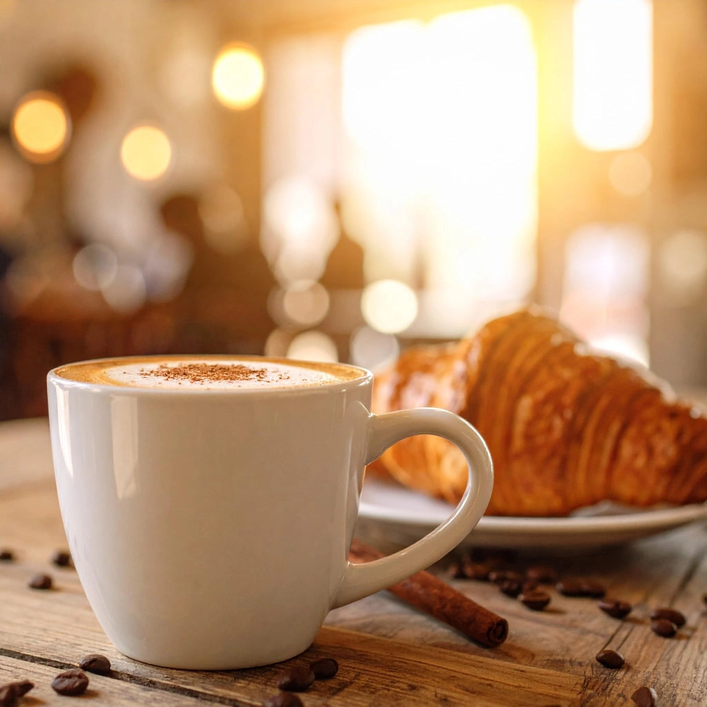 Set di 4 tazze da caffè in Vetroceramica, colore bianco, capacità 230 ml