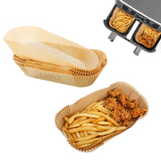 Fodere per friggitrice ad aria, 120 pezzi, carta forno, dimensioni 22x14x4,5 cm