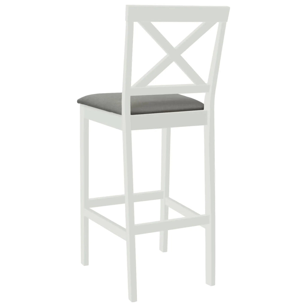 Sgabello da bar 2 pz Bianco e Grigio 42047609