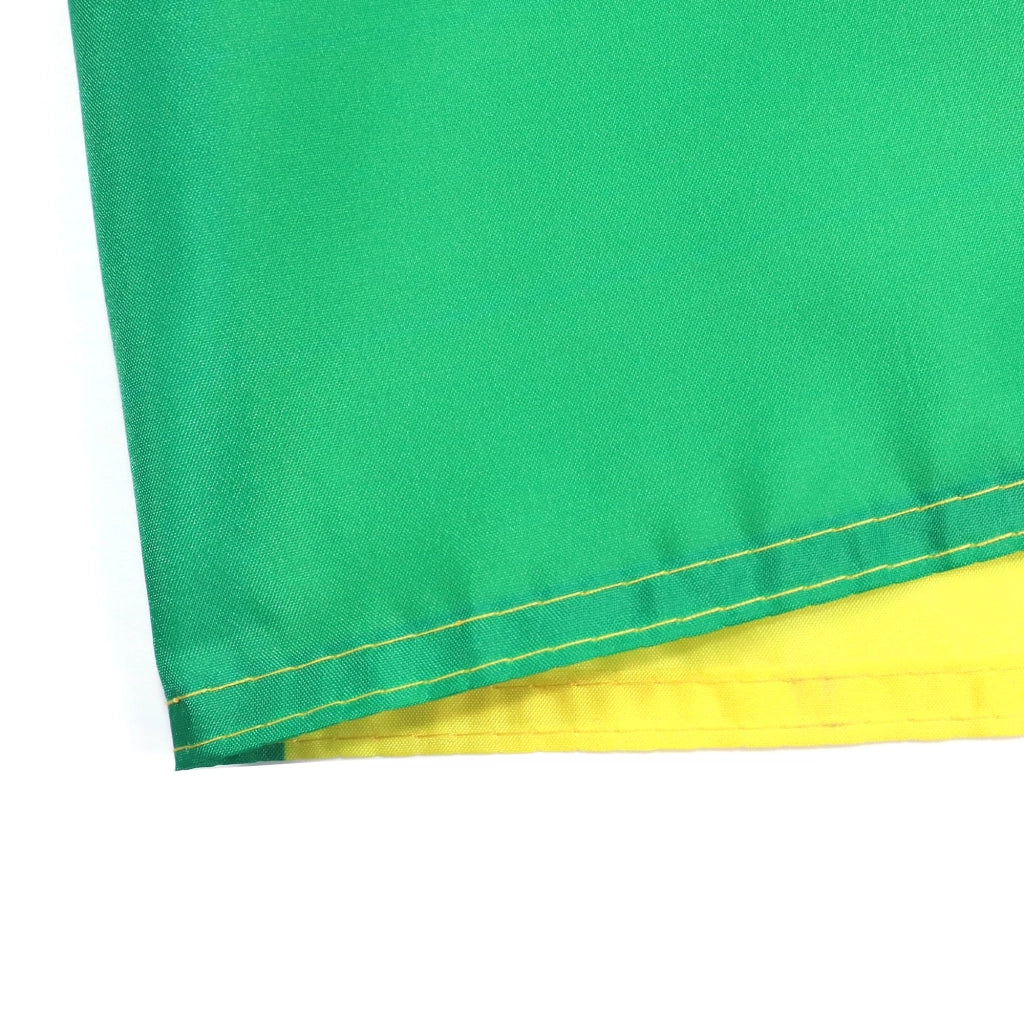 Bandiera a scacchi, verde e gialla, 90x60 cm, in poliestere 100D