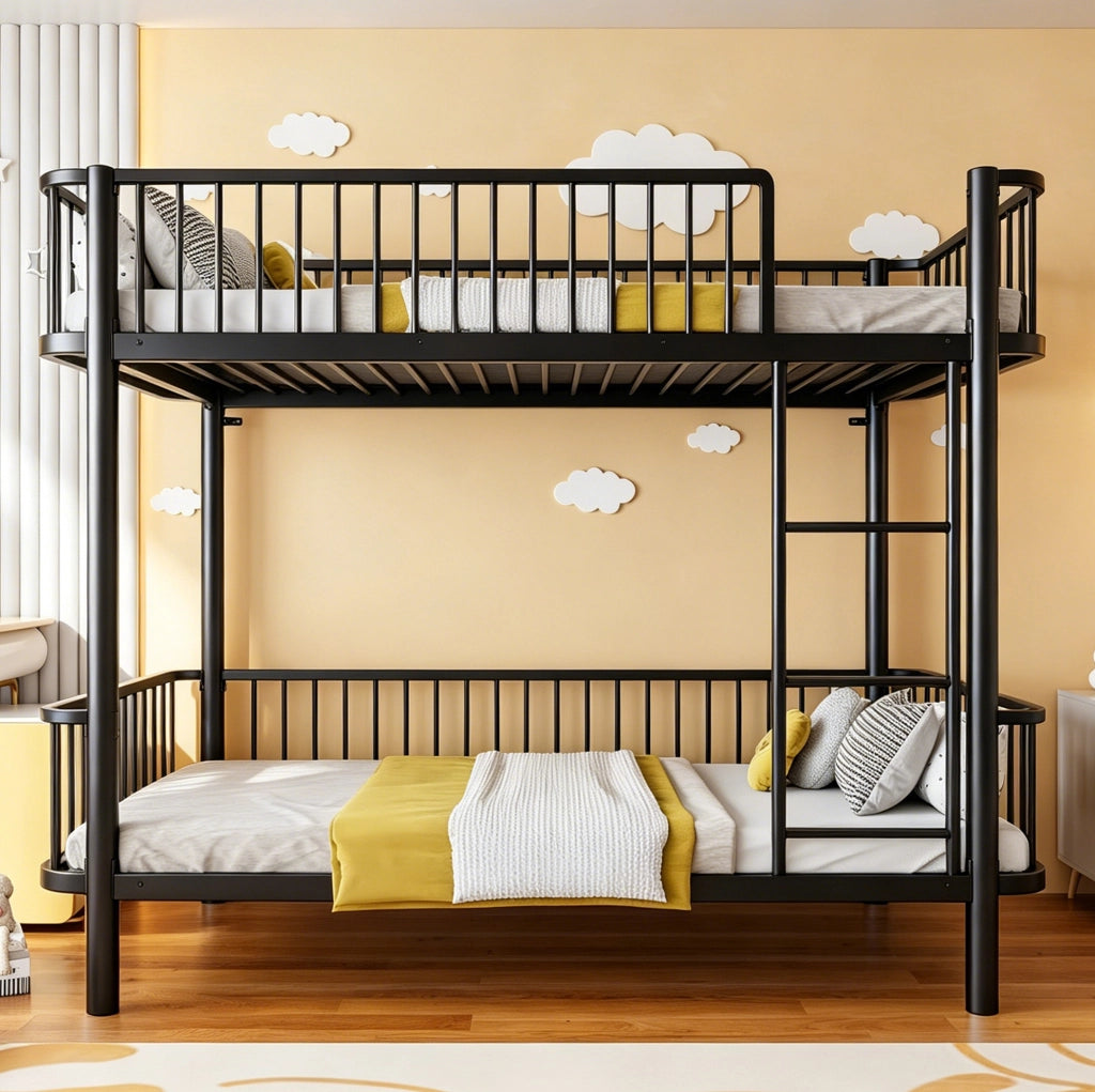 Letto a castello in metallo 90x200 cm con sponde