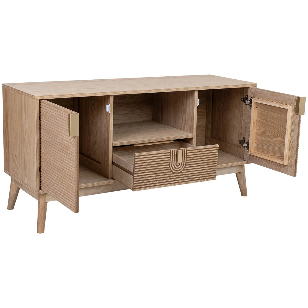 Base in legno marrone 120x40x60h cm