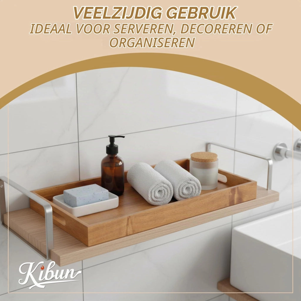 Tagliere in legno di acacia con maniglie, dimensioni 40x30 cm