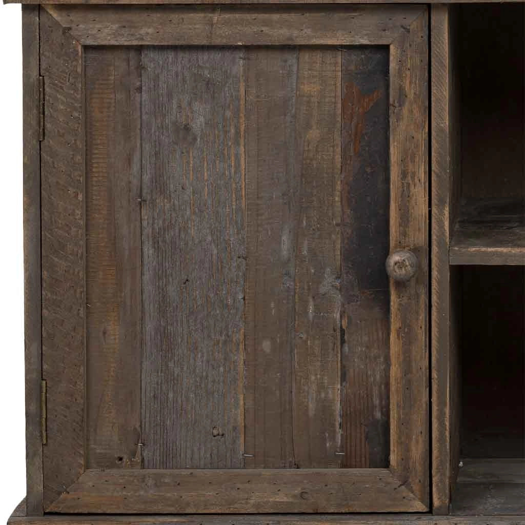 Credenza in legno marrone 122x37x103h cm