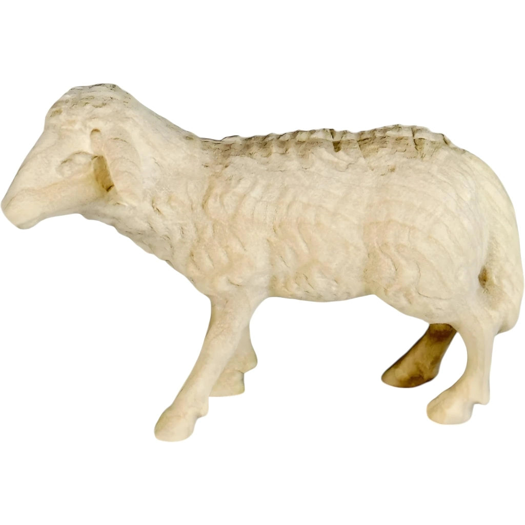 Agnello in legno, altezza 6 cm, dipinto a mano, figura religiosa