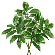 Rami di ficus artificiali, set da 3, 76 cm, verde artificiale realistico
