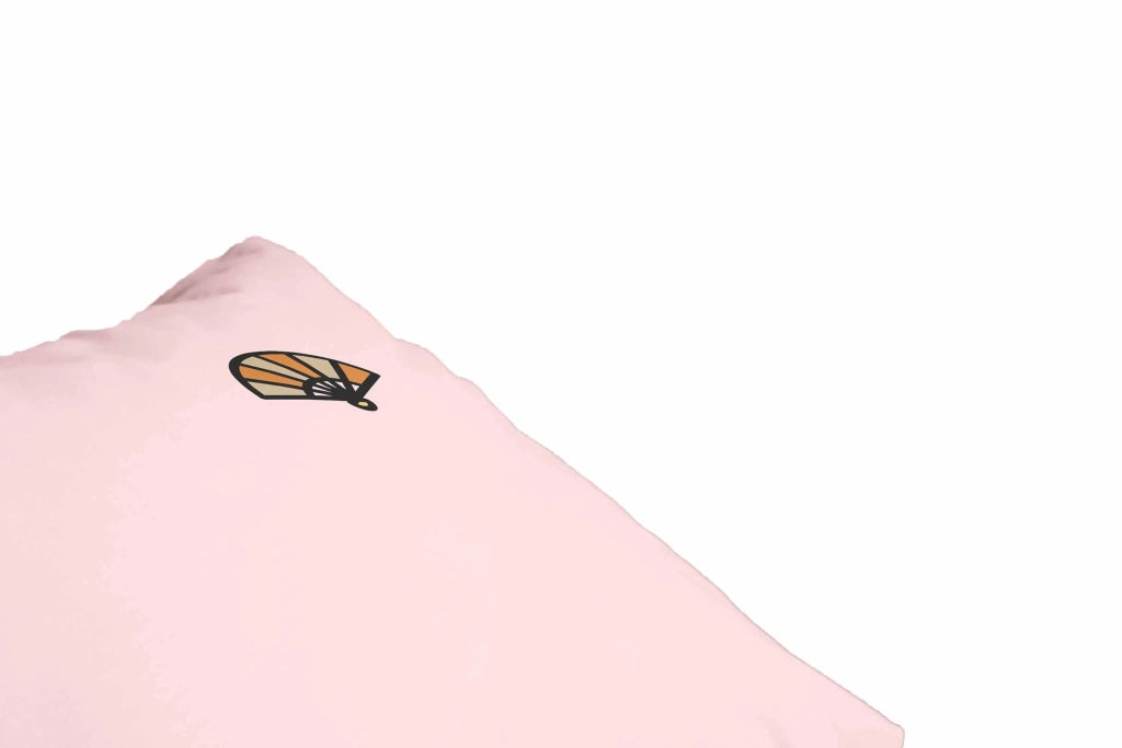 Custodia per cuscino, 50x35 cm, rosa chiaro, in poliestere, con cerniera