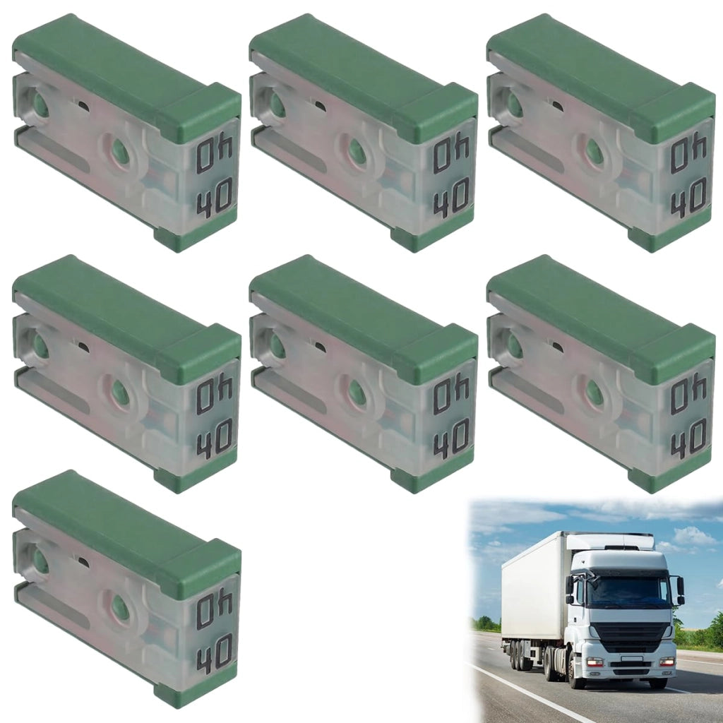 6 mini-fusibili MCASE da 40A, colore verde, a 32V, per ventole e telai di automobili