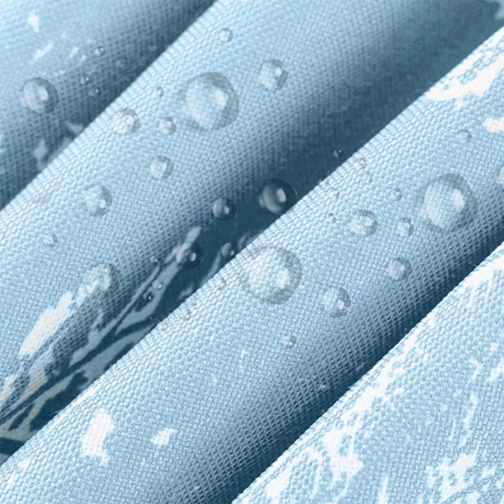 Tovaglia rettangolare in poliestere, impermeabile, colore blu, dimensioni 160x120 cm