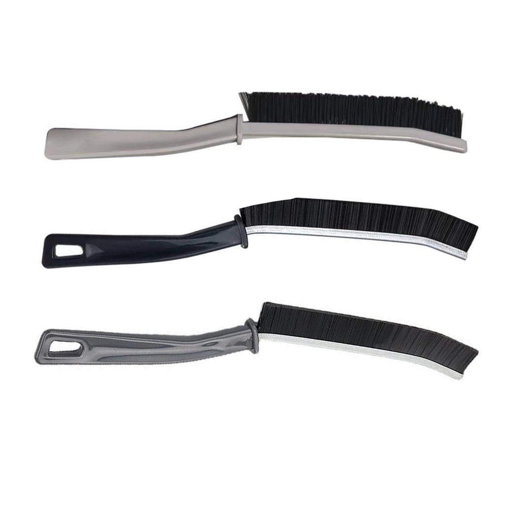 Spazzola per la pulizia delle fughe, rigida, set da 3 pezzi, ergonomica, per cucina e bagno