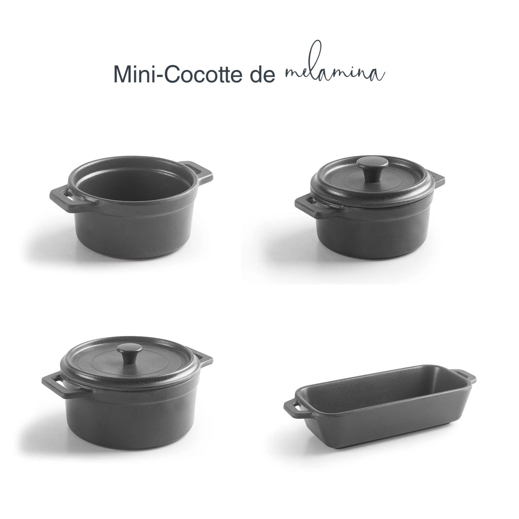 Mini-pentolino senza coperchio in melamina, adatto alla lavastoviglie