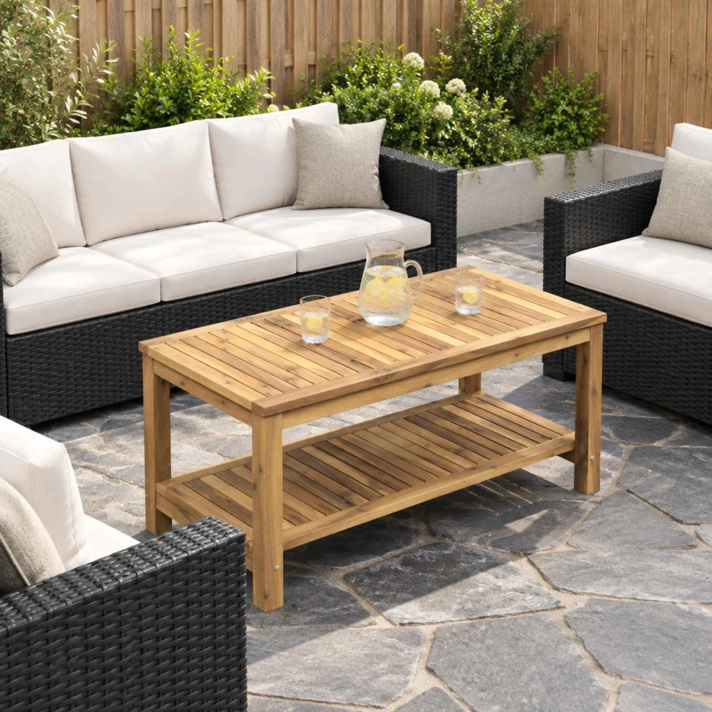 Tavolino da salotto Sbiancato 100,5 x 49 x 45 cm 901820