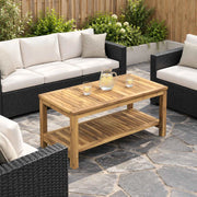 Tavolino da salotto Sbiancato 100,5 x 49 x 45 cm 901820