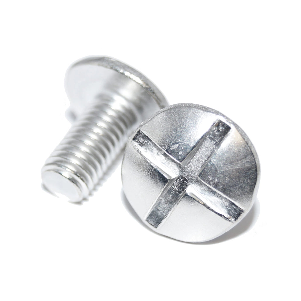 Viti a testa tonda larga M5x40, 50 pezzi, NF E 25-129, A2 acciaio inossidabile, testa bassa, intaglio doppio