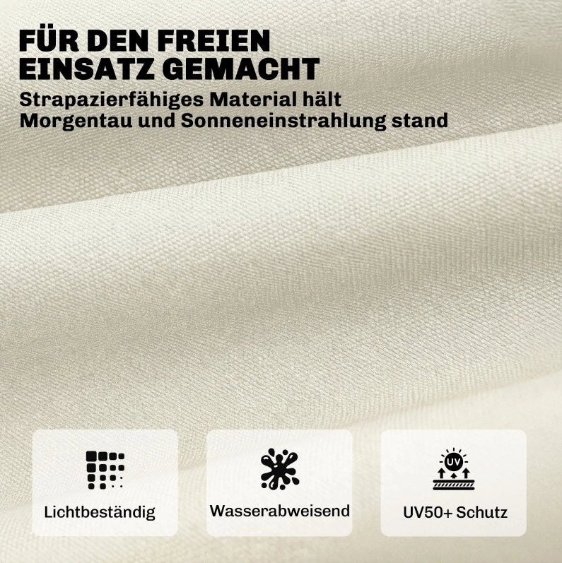 Cuscino per lettino da esterno beige 198 x 65 x 13 cm