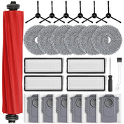 Set di accessori da 25 pezzi per aspirapolvere Roborock Qrevo Pro/S: spazzole, filtri, panni
