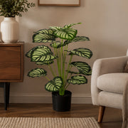 PIANTA ARTIFICIALE in vaso 70x60 cm in plastica, Set da 2 pezzi