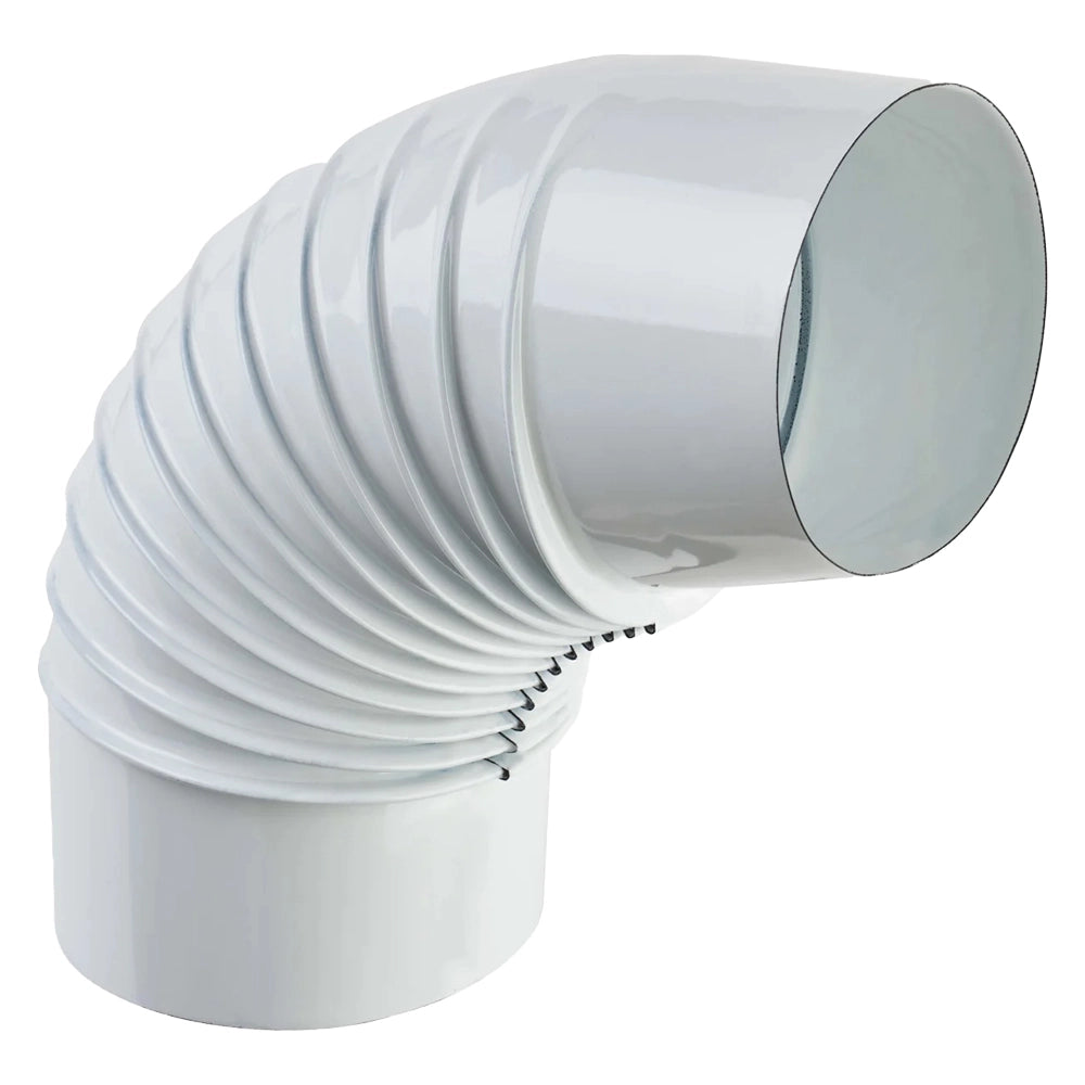GOMITO SMALTATO PER STUFE ø 12 - 90° colore bianco