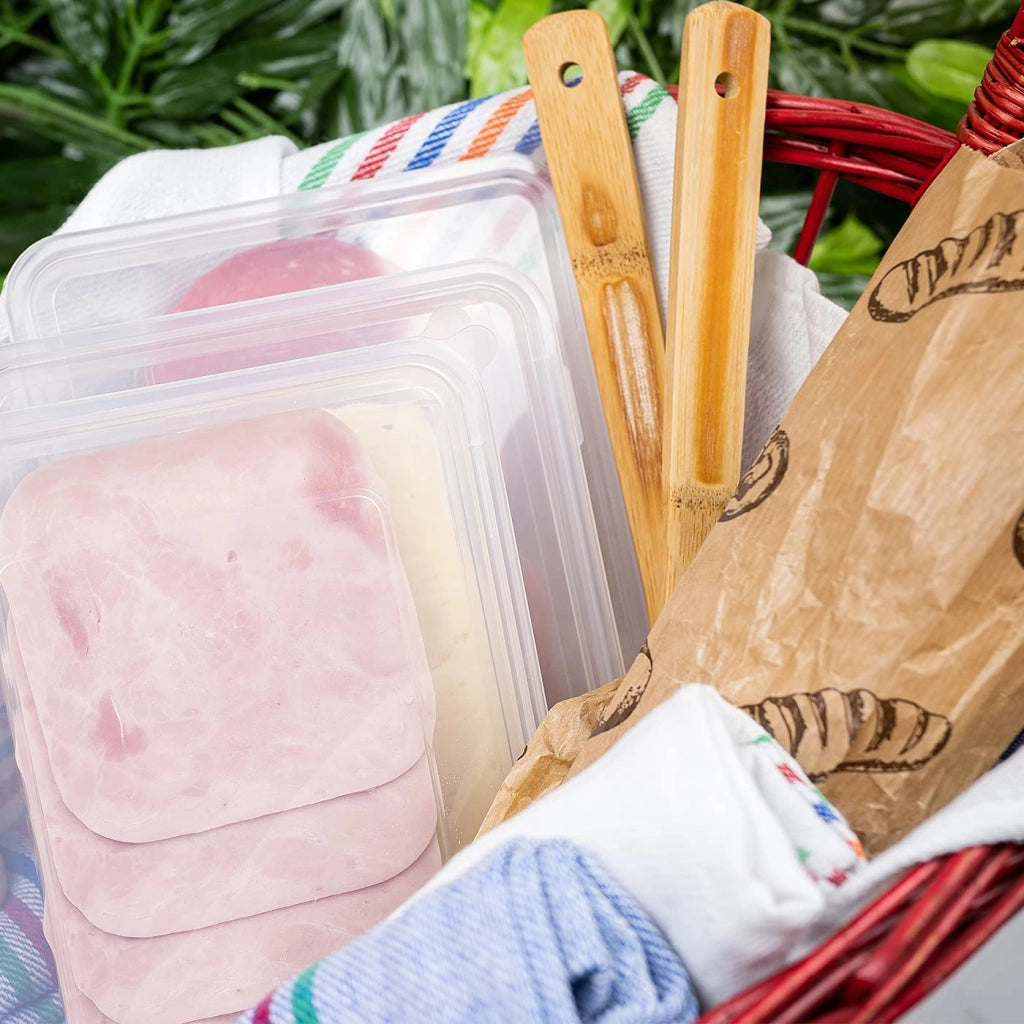 Contenitore per salumi, set da 6, senza BPA, 22x17x2,5 cm